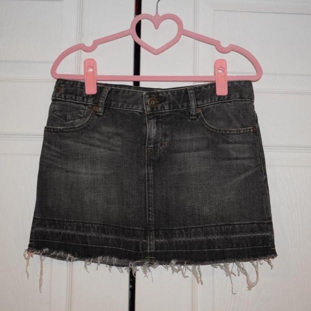 Gap Women's Black and Grey Skirt